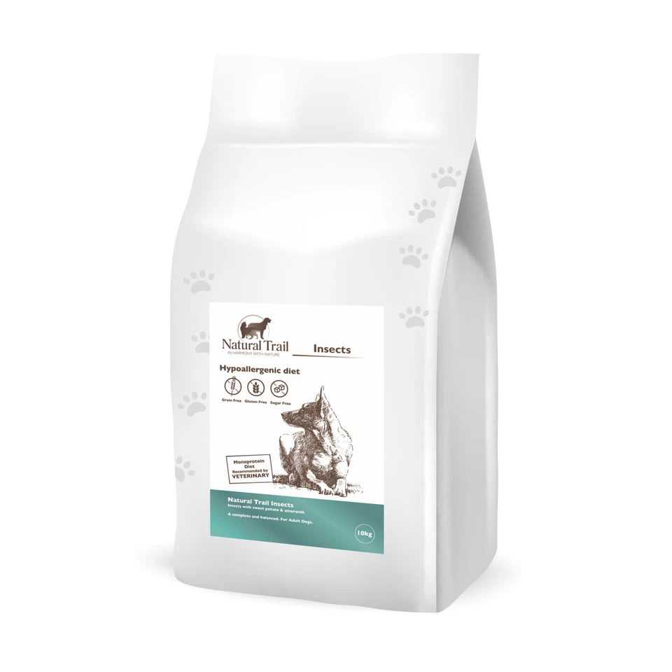 10kg NATURAL TRAIL INSECTS Insect Protein, MONOPROTEIN Dog Food - Image 1 of 1