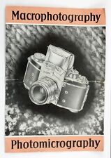 197409 Exakta VX Macro/Micro Photography Equipment & Technique Brochure