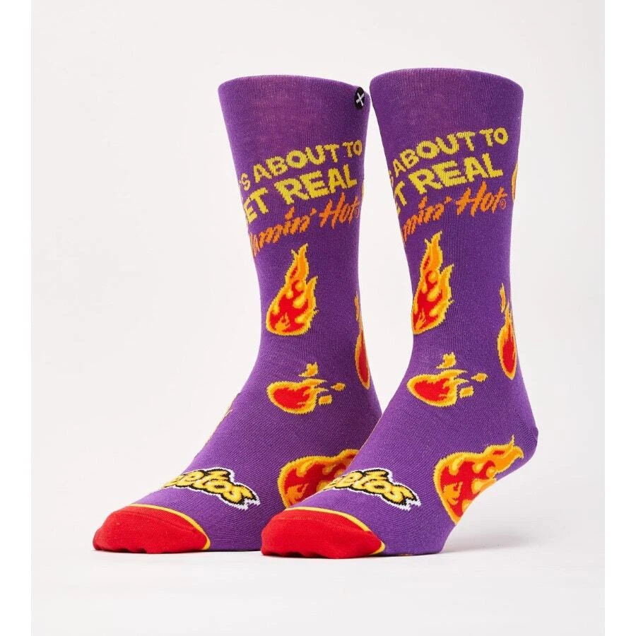 Flamin' Hot Cheetos Socks Fire Ball Crew  Odd Sox Brand New Novelty - Image 1 of 1