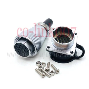 WS24 19Pin Power Connector, 5A Aviation Bulkhead Connector Electrical Plug 400V - Picture 1 of 6