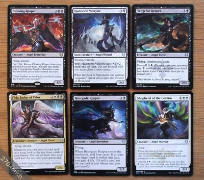 Set of 6 Kaldheim Angel Cards *NM* (English Magic MTG) Vengeful Reaper - Image 1 of 2