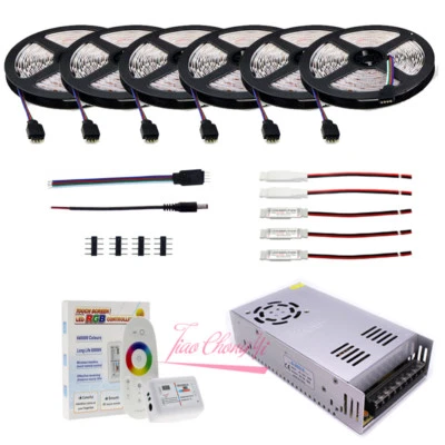 5M-30M 5050 DC12V RGB RGBW LED strip +2.4G RGB/RGBW RF controller +Power Kit - Image 1 of 4