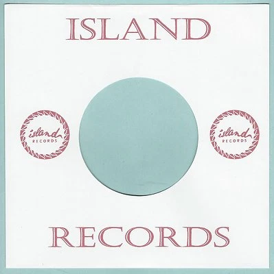 ISLAND RECORDS (red & white) REPRODUCTION RECORD COMPANY SLEEVES - (pack of 10)