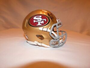 Christian McCaffrey San Francisco 49ers Signed Mini Helmet with JSA COA