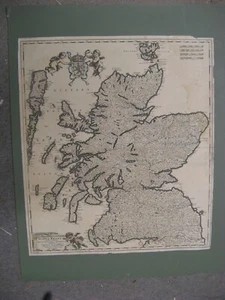 100% ORIGINAL LARGE SCOTLAND SCOTIA REGNUM  MAP BY DE WIT  C1690 - Picture 1 of 3