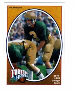 1991 Upper Deck Football Heroes Joe Montana 9 Card Set - Bild 1 von 2