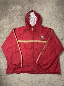 Vintage Mens Jacket 90s San Francisco 49ers Red Gold NFL Football, Size XXL - Picture 1 of 14
