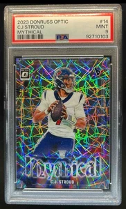 2023 Donruss Optic CJ Stroud Mythical RC Rookie #14 Texans PSA 9 - Picture 1 of 2