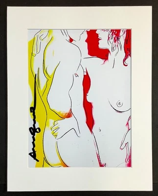 Andy Warhol - Love - Hand Signed 11x14 Inch Matted Print Frame Ready - Image 1 of 4