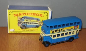 Matchbox Yesteryear Y5 Leyland Titan Bus Swan Pens Type B Upper Deck - Picture 1 of 12