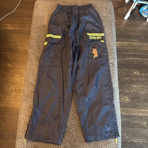 Vintage 90s SCOOBY-DOO Youth 14-16 Embroidered Blue Track PANTS - Bild 1 von 10