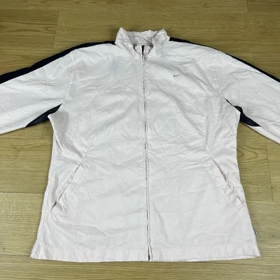 Nike Vintage Chaqueta de Pista Rosa Retro Ligera Correr Deportes Chaqueta L 14-16 Foto 1 de 4