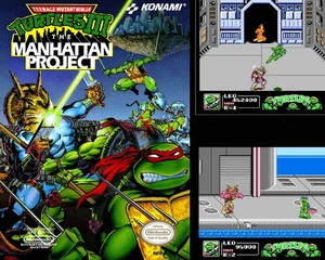 Teenage Mutant Ninja Turtles III 3 MANHATTAN PROJECT - Nintendo NES - Game Only - Picture 1 of 1