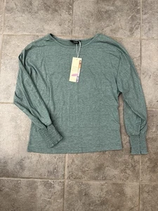 Dokotoo Blouse New! Super Cute Sleeves XS Women Heathered Green Gorgeous! - Picture 1 of 12