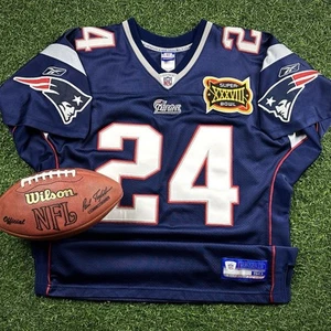 2003 Reebok NFL Authentic Super Bowl XXXVIII New England Patriots Ty Law Sz. 50 - Picture 1 of 18