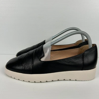 Diana Ferrai Alanie Shoes Women's Size 39 Black Leather Slip On Comfort - Image 1 of 4