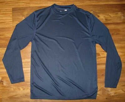 Camisa atlética de manga larga Syntrel by Zorrel para hombre, azul, poliéster, #149846, nueva Foto 1 de 4