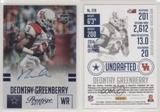 2015 Prestige Extra Points Blue Signatures Deontay Greenberry Rookie Auto RC