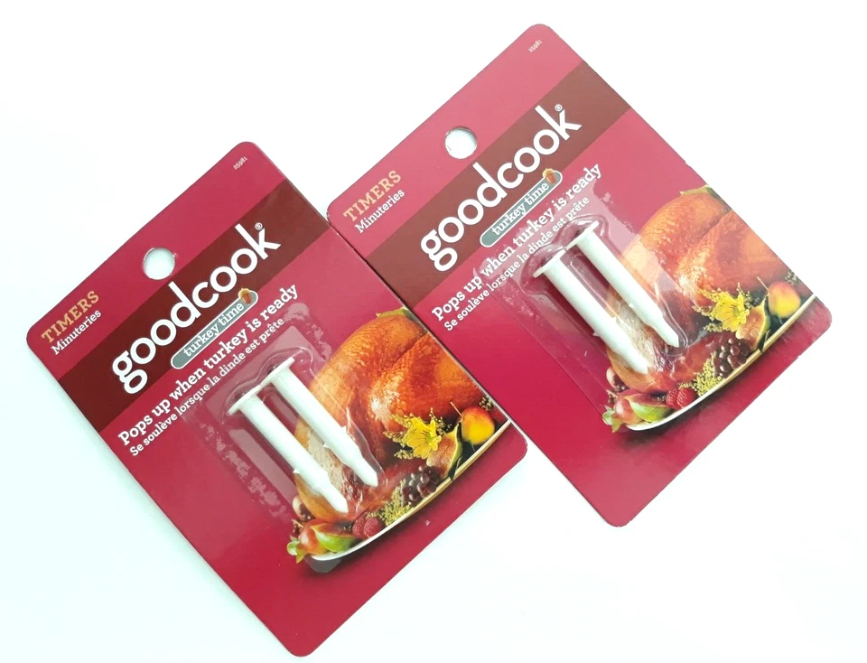 NEW TURKEY TIMER GOODCOOK 2 PACKS 4 TIMERS POP UP TIMER - Image 1 of 1