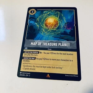Map of Treasure Planet - Into The Inklands - Cold Foil - Disney Lorcana TCG - Picture 1 of 2