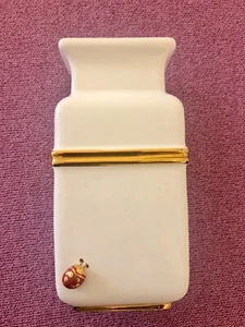 Marienkäfer Keramik Vase goldenes Band Eva Design Gruppo Otto. Italien - Bild 1 von 12