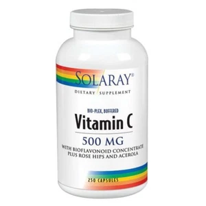 Vitamin C With Bioflavanoids Concentrate 500 mg 100 Caps By Solaray - Picture 1 of 1