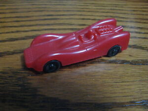 Red Race Car Post Cereal 1960's   2.9" Long  Plastic          Lot# HEM