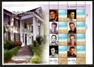 ISRAEL 2007 - MY OWN STAMPS - Elvis Presley Music - Sheet of 8 Stamps - MNH - Picture 1 of 1