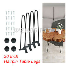 Hairpin Legs 30" Iron Black For Coffee Table Legs Set of 4 Metal Furniture Legs