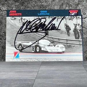 John Andretti NASCAR STAR autographed card 1992 ANDRETTI RACING #52 - Picture 1 of 1