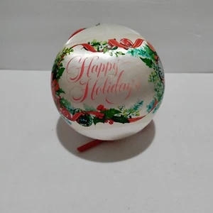 Vintage Hallmark The Kissing Ball Christmas Ornament Happy Holidays NO MISTLETOE - Imagen 1 de 13