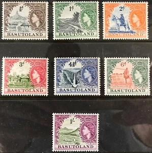 BASUTOLAND 1954-58 PART SET TO ONE SHILLING SG 43-49 LMM - Picture 1 of 1
