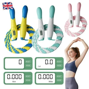 Skipping Rope with Counter Jump Rope Soft Beaded Skipping Rope for Kids Adults - Picture 1 of 22
