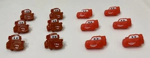 Pixar CARS Cake Cupcake Topper Mater & Lightning McQueen Cupcake Rings 12 Count - Picture 1 of 4