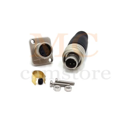 Hirose 4Pin Electrical Connector MXR-8P-4P Socket for Solar Panel Industrial CNC - Image 1 of 4