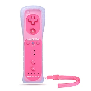 Built in Motion Plus Remote Controller Nunchuck For Nintendo Wii Wii U Gel Case - Picture 1 of 24