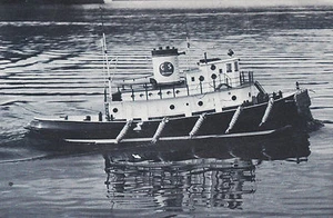 Giant Scale Lazy Allen Tug Boat R/C Model Ship Plans,Templates, Instructions 48" - Picture 1 of 5