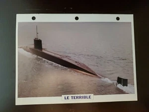 French Navy Le Terrible Information Sheet Atlas Editions 1969 - Picture 1 of 2