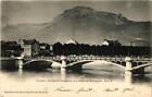 Cpa Grenoble Le Pont De Lesplanade Et La Chaine Du Moucherotte 685323