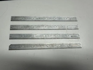 Lot of 4  Scherr Tumico 6" Double Sided Drafting Spring Ruler No. 24 0003 - Picture 1 of 3