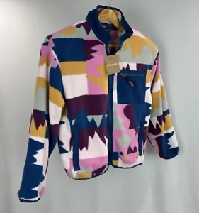 Patagonia Synchilla Full Zip Fleece Jacket Women Medium Frontera Marble Pink NWT - Picture 1 of 13