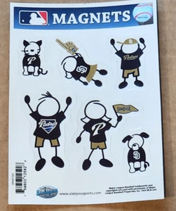 San Diego Padres Family Magnets MLB Licensed Baseball - Picture 1 of 3