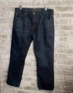 American Eagle Original Straight 36/30 Dark Wash - Picture 1 of 5
