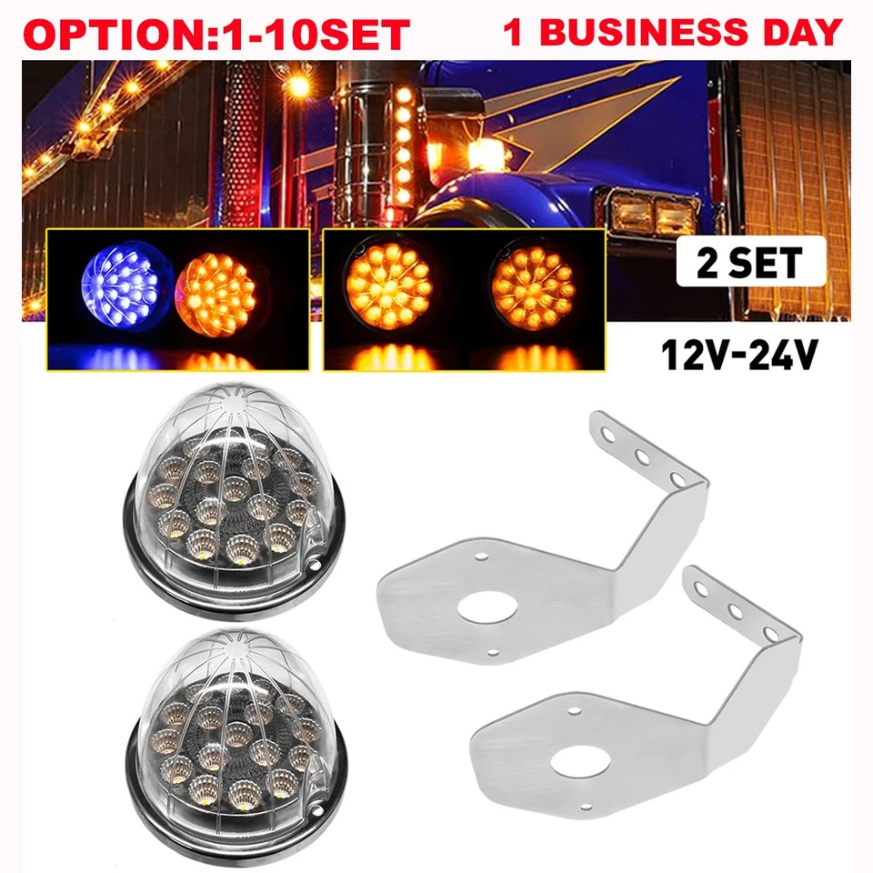 Soporte de marco de luz de sandía abrazadera de billet de montaje en ángulo + lámpara LED ámbar/azul Foto 1 de 4