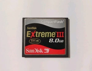 SanDisk Extreme III Compact Flash Card  8GB - Picture 1 of 2