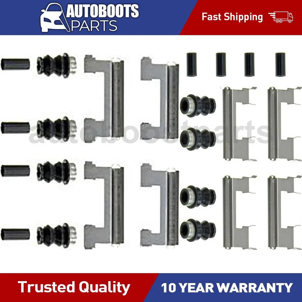 Kit de herrajes de freno de disco delantero trasero para Chevrolet Silverado 3500 2001-2008 Foto 1 de 4