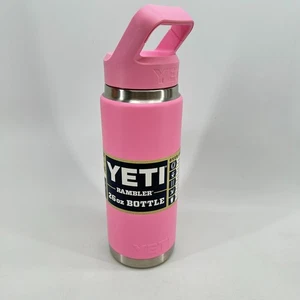 Yeti Power Pink Rambler 26 oz botella con pajita de acero inoxidable - Imagen 1 de 10