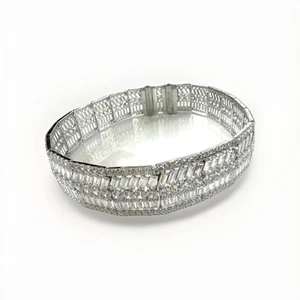 Swarovski Choker Necklace Hyperbola Mixed Cuts Crystals In Box RRP £900 - Picture 1 of 10