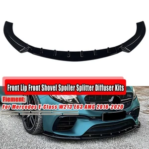 Frontstoßstange Spoiler Splitter Lippe Für 2016–2020 Mercedes Benz W213 E63 AMG - Bild 1 von 10