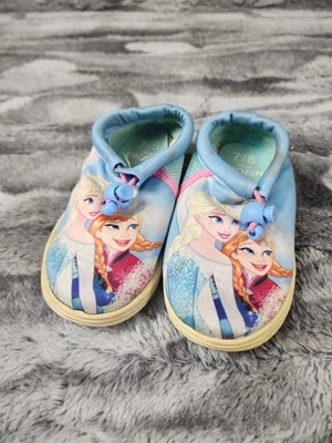 Disney Frozen Anna and Elsa Slip On Water Shoes Toddler Girls  Blue Size 7-8 - Image 1 of 4